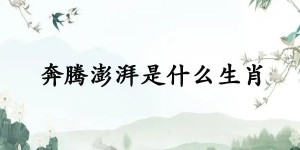 奔腾澎湃是什么生肖