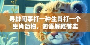 寻衅闹事打一种生肖打一个生肖动物，词语解释落实