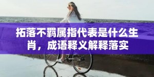 拓落不羁属指代表是什么生肖，成语释义解释落实