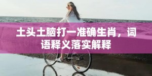 土头土脑打一准确生肖，词语释义落实解释