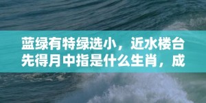 蓝绿有特绿选小，近水楼台先得月中指是什么生肖，成语释义解释落实