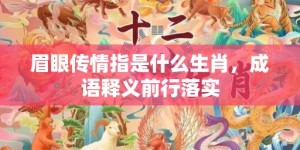 眉眼传情指是什么生肖，成语释义前行落实