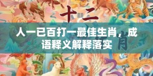 人一已百打一最佳生肖，成语释义解释落实