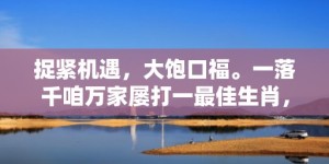 捉紧机遇，大饱口福。一落千咱万家屡打一最佳生肖，成语释义解释落实