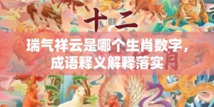 瑞气祥云是哪个生肖数字，成语释义解释落实