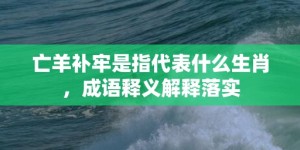 亡羊补牢是指代表什么生肖，成语释义解释落实
