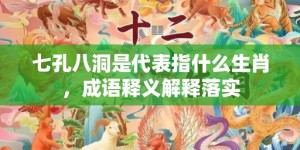 七孔八洞是代表指什么生肖，成语释义解释落实