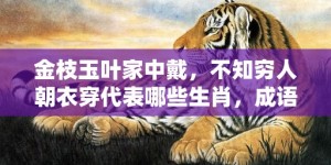 金枝玉叶家中戴，不知穷人朝衣穿代表哪些生肖，成语释义解释落实