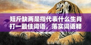 短斤缺两是指代表什么生肖打一最佳词语，落实词语释义解释