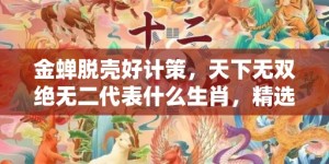 金蝉脱壳好计策，天下无双绝无二代表什么生肖，精选词语落实释义