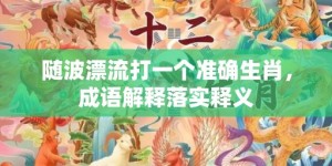 随波漂流打一个准确生肖，成语解释落实释义