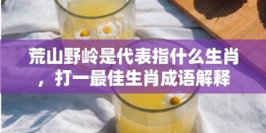 荒山野岭是代表指什么生肖，打一最佳生肖成语解释