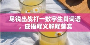 尽锐出战打一数字生肖词语，成语释义解释落实