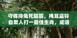 守株待兔死脑筋，掩耳盗铃自欺人打一最佳生肖，成语释义解释落实