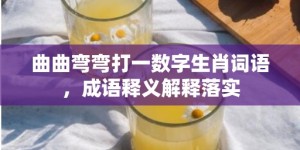 曲曲弯弯打一数字生肖词语，成语释义解释落实