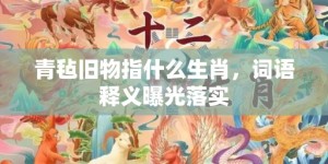 青毡旧物指什么生肖，词语释义曝光落实