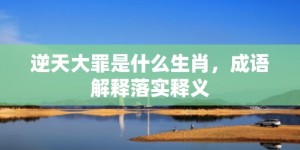 逆天大罪是什么生肖，成语解释落实释义