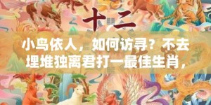 小鸟依人，如何访寻？不去埋堆独离君打一最佳生肖，成语释义解释落实