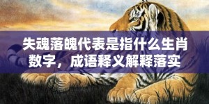 失魂落魄代表是指什么生肖数字，成语释义解释落实