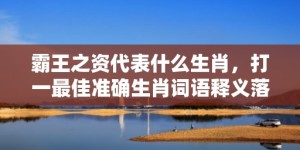 霸王之资代表什么生肖，打一最佳准确生肖词语释义落实解释