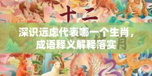 深识远虑代表哪一个生肖，成语释义解释落实