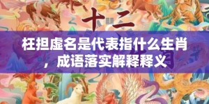 枉担虚名是代表指什么生肖，成语落实解释释义