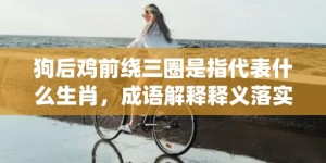 狗后鸡前绕三圈是指代表什么生肖，成语解释释义落实