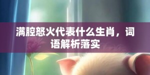 满腔怒火代表什么生肖，词语解析落实
