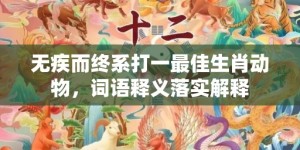 无疾而终系打一最佳生肖动物，词语释义落实解释