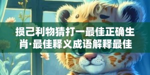 损己利物猜打一最佳正确生肖·最佳释义成语解释最佳答