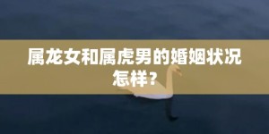 属龙女和属虎男的婚姻状况怎样？