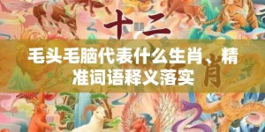 毛头毛脑代表什么生肖、精准词语释义落实