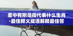 柔中有刚是指代表什么生肖·最佳释义成语解释最佳答