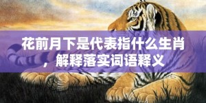 花前月下是代表指什么生肖，解释落实词语释义