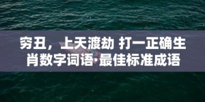 穷丑，上天渡劫 打一正确生肖数字词语·最佳标准成语落实释义