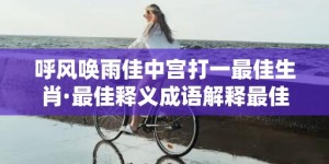 呼风唤雨佳中宫打一最佳生肖·最佳释义成语解释最佳答