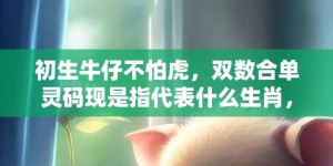 初生牛仔不怕虎，双数合单灵码现是指代表什么生肖，精准词语释义落实