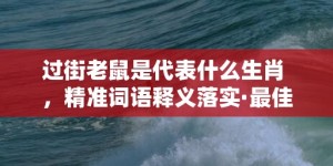 过街老鼠是代表什么生肖 ，精准词语释义落实·最佳释义成语解释最佳答