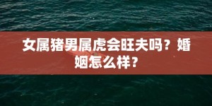 女属猪男属虎会旺夫吗？婚姻怎么样？