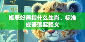 嫉恶好善指什么生肖、标准成语落实释义