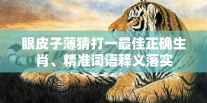 眼皮子薄猜打一最佳正确生肖、精准词语释义落实