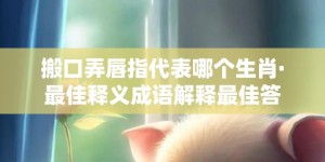 搬口弄唇指代表哪个生肖·最佳释义成语解释最佳答