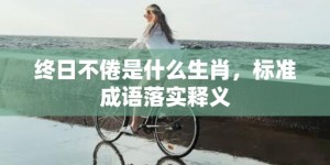 终日不倦是什么生肖，标准成语落实释义