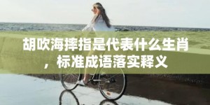 胡吹海摔指是代表什么生肖，标准成语落实释义