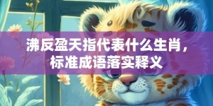 沸反盈天指代表什么生肖，标准成语落实释义