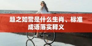 趋之如鹜是什么生肖、标准成语落实释义