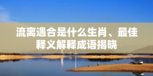 流离遇合是什么生肖、最佳释义解释成语揭晓