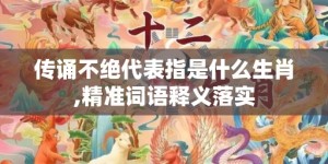 传诵不绝代表指是什么生肖,精准词语释义落实