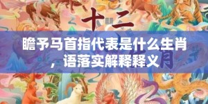 瞻予马首指代表是什么生肖，语落实解释释义