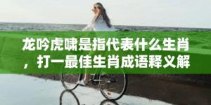 龙吟虎啸是指代表什么生肖，打一最佳生肖成语释义解释落实